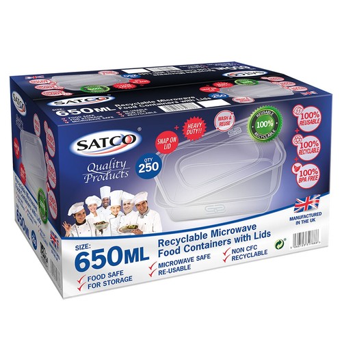 Satco 650ml plastic - satco, takeaway
