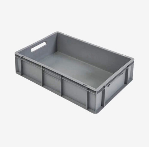 Grey plastic stackable - grey,