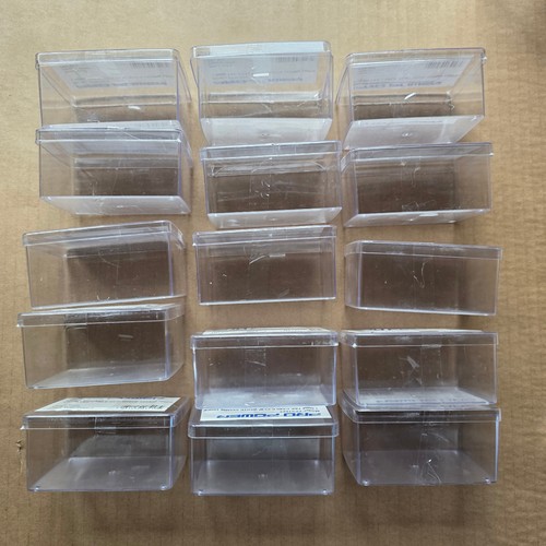 Small clear plastic storage - 15,