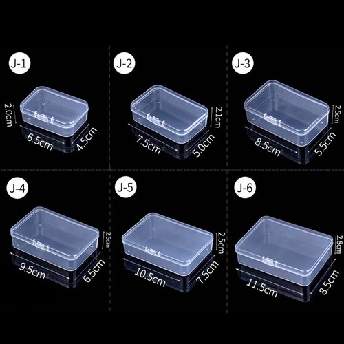 Mini square clear plastic - square,