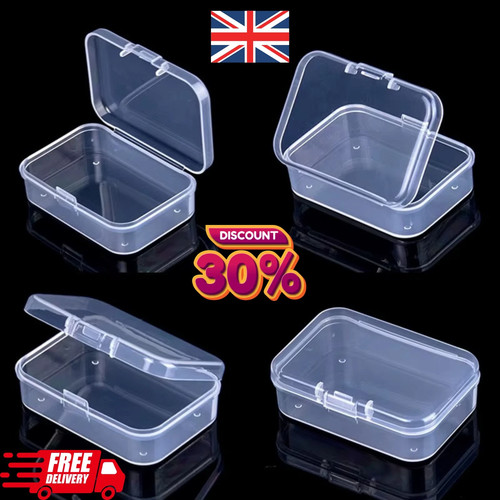 Mini square clear plastic - clear,