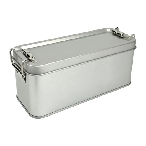 Tin box rectangular empty - box,