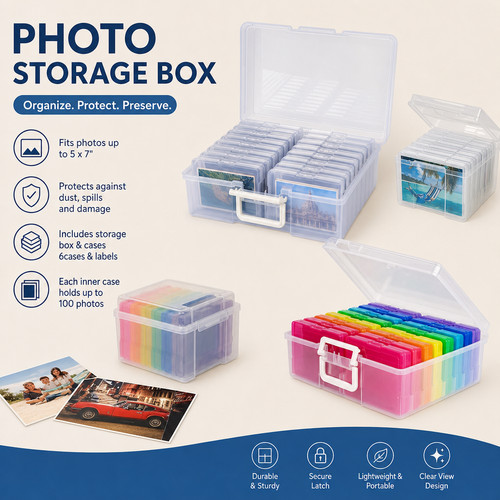 Photo storage box - storage, 5x7