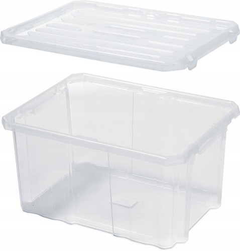 Plastic storage box boxes lid - plastic,