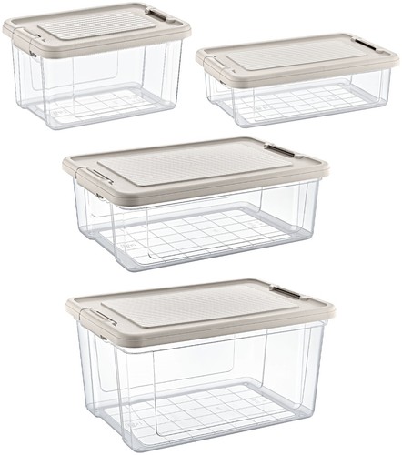 Clear plastic storage - storage, box