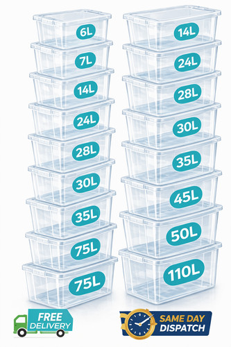 Plastic storage boxes - storage,