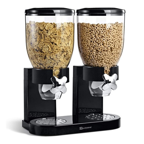 Double cereal dispensers dry - double,