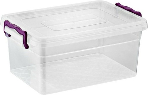 Clear storage box plastic clip - storage,