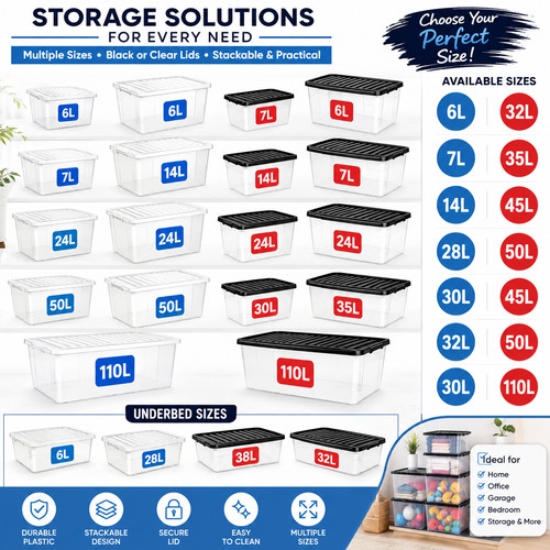 Plastic storage boxes with - storage,