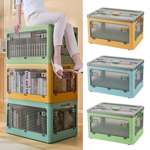 Folding storage box plastic - folding,