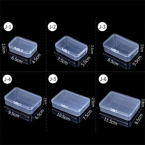 Mini square clear plastic - mini,